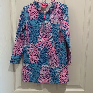 Lilly Pulitzer Pink and Blue Patterned Dress
